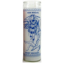 7 Day Jar Candle St Michael (White)
